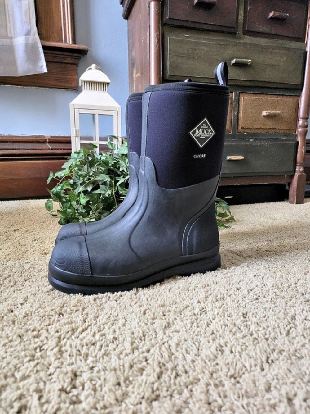 The Original Muck Boot Company Chore Classic Mid Work Boot Black US 9M